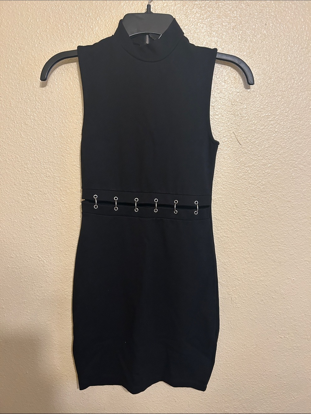 Black Sleeveless Mini Dress